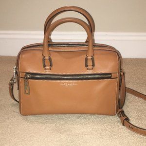 Marc jacobs cognac leather satchel